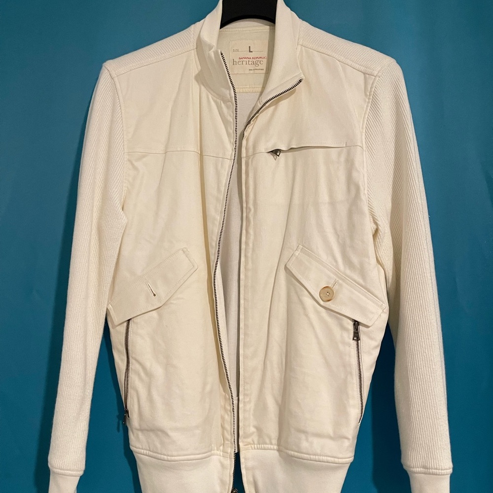 Banana Republic White Jacket